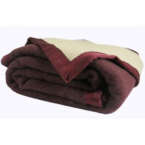Couverture Pure Laine Vierge 600g/M2 Bicolore - Neuf