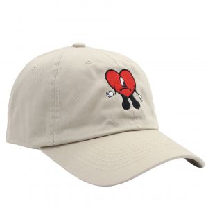 Mauvais Lapin Brodé La Casquette De Baseball Avec Coeur Rouge Et Le Canard De La Langue - Neuf