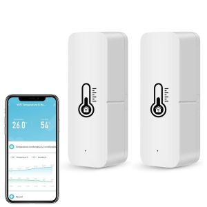 ChenQuanSarl-Wifi Thermomètre Hygromètre Intérieur, Mini Température Et D'Humidité Intelligent Pour Serre À Vin, Cave À Vin,Sous-Sol,Surveillance Distance,Alerte Notification,Stockage Exportation Des - Neuf