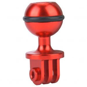 Support de rotule metallique rotatif a 360¡ã pour lampe de photographie (rouge) - Neuf