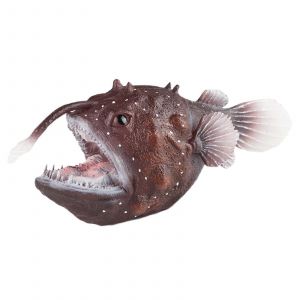 Figurine de poisson p&ecirc;cheur, mod&egrave;le animal marin, jouet &eacute;ducatif scientifique, figurines de poisson, d&eacute;coration d'aquarium, cadeau d'anniversaire, sac de f&ecirc;te pour enfants - Neuf