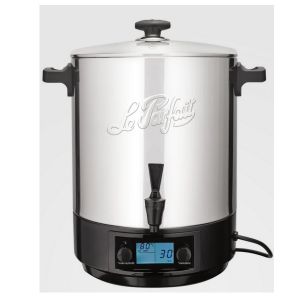 Le Parfait - St&eacute;rilisateur de bocaux &eacute;lectrique cuve inox avec robinet 23l 2500w 41231B2 - Neuf