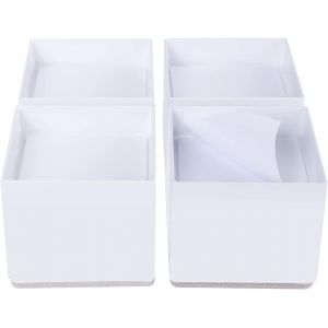 Sjzg-Rehausseurs De Lit Carr&eacute;s De 2 Pouces, Rehausseurs De Meubles Empilables Robustes - Rehausseurs De Meubles De Lit En Acier Massif (Paquet De 4, Blanc) - Neuf