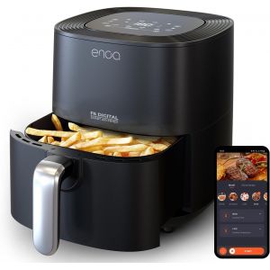 lbgwp60-F6 Friteuse À Air 5,5 L, 8 Programmes, 85 % Moins De Graisse, Capacité Xxl Jusqu'À 8 Personnes Et Encombrement Minimal, Livre De Recettes Et Contrôle Des Applications - Neuf