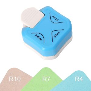 Chenquansarl-Perforatrice D'angle 3 En 1 - Ronde - Solide - 3 Tailles 4/7/10 Mm - Pour Le Bricolage Avec Du Papier, La Fabrication De Cartes, Le Scrapbooking, Les Étiquettes Cadeaux, Les Étiquettes D - Neuf