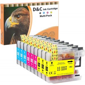 Lc223 Cartouches D'Encre Pour Brother Lc223 Lc223Xl Compatibles Avec Les Cartouches D'Encre Brother Mfc J5320Dw J4420Dw J4620Dw J480Dw J5620Dw J5720Dw J680Dw J4625Dw J880Dw J5625Dw Dcp J4120Dw - Neuf