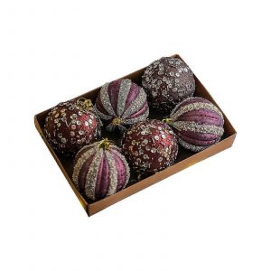 Boules de no&euml;l de 6 pi&egrave;ces pour une d&eacute;coration d'arbre avec des ornements de f&ecirc;te - Neuf