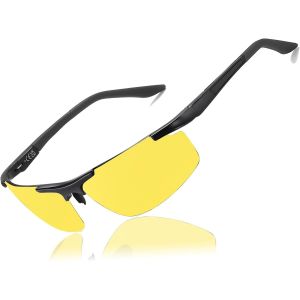 Lunettes De Soleil Sport Polarisées Pour Homme - Lunettes De Soleil Pour Conducteur Pêche - Ultra Légères - Cadre En Métal - Protection Uv400 - Neuf