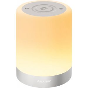 Trahoo-Lampe De Chevet, Veilleuse Led Avec Lumi&egrave;re Chaude Et 256 Couleur Rvb Changeantes, Lampe Ambiance Avec Minuteur, Veilleuse Nuit Tactile Rechargeable Usb Pour Chambre Enfant, Salon, Camping - Neuf