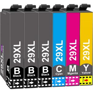 ERYI-29Xl Cartouches D'Encre Remplacement Pour Epson 29Xl 29 Multipack Pour Epson Expression Home Xp-245 Xp-255 Xp-235 Xp-247 Xp-345 Xp-332 Xp-335 Xp-342 Xp-432 Xp-435 Xp-257(6-Pack) - Neuf