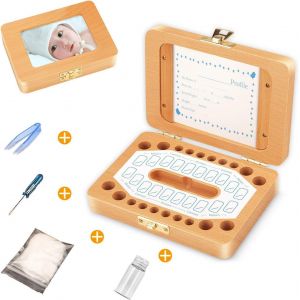 Bo&icirc;te &Agrave; Dents De Lait, Cadre Photo B&eacute;b&eacute;, Bo&icirc;te &Agrave; Souvenirs, Bo&icirc;te &Agrave; Dents, Cadeau De Naissance, Cadeau De Bapt&ecirc;me, Cadeau D'anniversaire Pour Enfants Filles Gar&ccedil;ons - Neuf