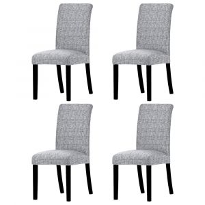 Lot De 4 Housses De Chaises Extensibles Pour Salle &Agrave; Manger, Lavables En Spandex, Antid&eacute;rapantes, Faciles &Agrave; Installer, Disponibles En Plusieurs Couleurs. - Neuf