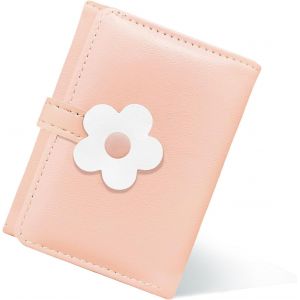CAUC-Portefeuille pour Filles, Joli Portefeuille pour Femmes, Petit Porte-Monnaie en Cuir, Porte-Monnaie, &eacute;l&eacute;gant, Jeune et Mignon, Porte-Cartes pour Femmes, Filles et Femmes (Rose) - Neuf