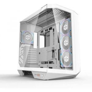 Boitier sans alimentation - Cube - Format ATX - DARKFLASH DY470 - Blanc - Neuf