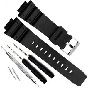 Kal-Natural Poly Urethane Replacement Watch Band Strap For Casio Mens G-Shock Dw-5900 Dw-6100 Dw-6695 Dw-6900 G-6900 Gw-M5610 Dw-5600e Gw-6900 - Neuf