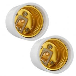 2pcs Gu10 &Agrave; E27 / E26 Adaptateur 2 Broches Base &Agrave; Ba&iuml;onnette &Agrave; Vis Moyenne Base De Lampe Douille Convertisseur T&ecirc;te De Lampe - Neuf