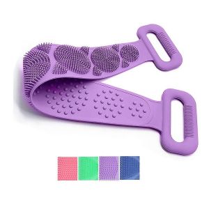 Autolaveuse Dorsale En Silicone Pour La Douche,Brosse Pour Le Corps De Bain En Silicone,Facile À Nettoyer,Mousse Bien - Neuf