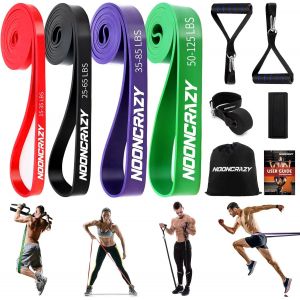 Asas-Elastique Musculation,4 Résistance Différentes Elastique Sport,Bande De Resistance Musculation Avec Poignées Ancre De Porte,Pour Homme Femme Entraînement De Résistance Fitness Musculation - Neuf