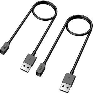 2 PCS C&acirc;ble de Chargeur Compatible avec Redmi Watch 5/4/Xiaomi Smart Band 9/9 pro/8/8 Pro/Active,1M C&acirc;ble de Charge USB Magn&eacute;tique en ABS,C&acirc;ble de Chargement de Montre,Noir - Neuf