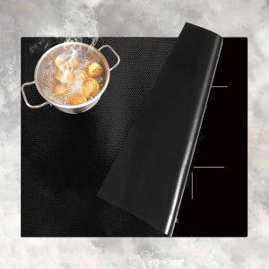 AYUHR-52x60cm Tapis de Protection Plaque Induction,Protege Plaque Induction Silicone,Tapis de Cuisson à Induction en Silicone Protection Plaque de Cuisson Induction (Magnétique) Anti Rayures Non Slip - Neuf