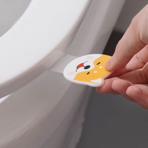 Lève-Siège Wc, Poignée De Siège Wc Mignonne, Évite De Toucher Le Siège Wc, Lève-Couvercle De Siège Auto-Adhésif, Lève-Couvercle Wc (2 Pièces) - Neuf