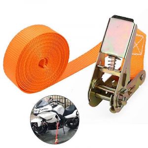 Largeur 25mm Pickup Truck Cargo Sangle de tension Corde d'arrimage Ceinture à cliquet solide pour le toit du véhicule Sac à bagages Corde d'arrimage - Neuf