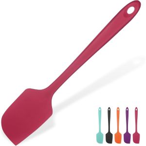 Eryi-Grande Spatule Silicone De 35.6cm: 315¿ Résistant À La Chaleur Maryse Grattoir Flexible Et Antiadhésif, Ustensile De Cuisine Pour La Cuisson Pour Mélanger Remuant Raclant (Rouge) - Neuf
