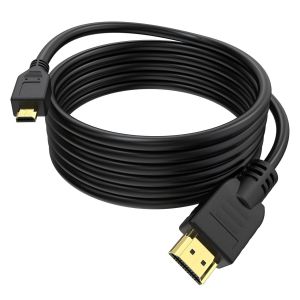 ERYI-Câble Micro Hdmi Vers Hdmi Compatible Avec Panasonic Lumix Fz1000 Ii Fz2000 Fz300 Gx9 Gx80 Gx8 Lx100 Lx15 Tz100 Tz90 Tz95 Tz80 Tz70 G90 Dc-Fz82 Hc-V777 Hc-Vxf1 - Neuf