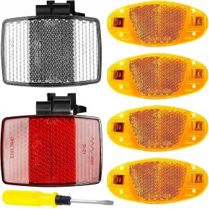 Kit De R&eacute;flecteurs De V&eacute;lo,Yeux De Chat,R&eacute;flecteurs De V&eacute;lo,R&eacute;flecteurs De V&eacute;lo,Rayons Pour V&eacute;lo,&Eacute;clairage De V&eacute;lo Arri&egrave;re,R&eacute;flecteurs De V&eacute;lo,R&eacute;flecteurs De V&eacute;lo Arri&egrave;re,R&eacute;flecteurs - Neuf