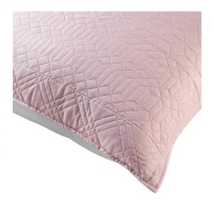 Housse De Coussin Cottage 45 Cm Rose Et Gris - Neuf