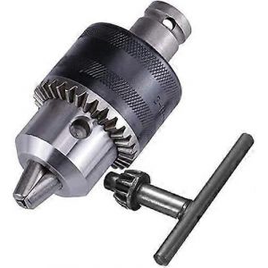 Mandrin de perçage d'une capacité de 1,5 à 13 mm avec clé pour outil de conversion de convertisseur de clé à chocs pneumatique | Adaptateur femelle à douille carrée 1/2"" | Monture 1/2-20UNF - Neuf
