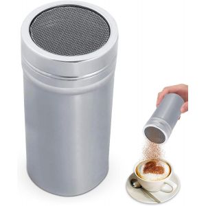MEVRONISSHOP-Saupoudreuse à Sucre Glace, saupoudreuse sucre glace, saupoudreuse cacao, Saupoudreuse à Epices en Acier Inoxydable Shaker à Chocolat Tamiseur,boite a sucre glace,Chocolat Tamiseur pour - Neuf