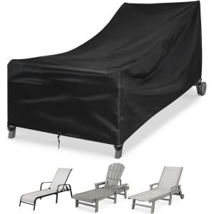Letnerny-Housse De Cha Longue De Jardin, Housse De Protection Pour Cha Longue 200x75x40/70cm, Tissu Oxford 420d Imperm&iquest;&iquest;Able Anti-Poussi&iquest;&iquest;Re, Bache Pour Cha Longue R&iquest;&iquest;Sistante Aux Intemp&iquest;&iquest;Ries - Neuf