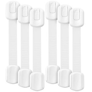 Bates - Lot De 6 Verrous De S&eacute;curit&eacute; Pour Enfants, Verrous D'armoire &Agrave; L'&eacute;preuve Des Enfants, Verrous D'armoire De S&eacute;curit&eacute; Pour Enfants, Verrous De Tiroir Pour La S&eacute;curit&eacute; Des B&eacute;b&eacute;s - Neuf