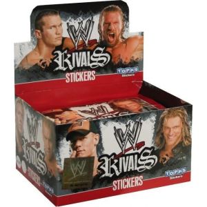 Pr&eacute;sentoir De 50 Stickers Wwe Rivals - Neuf