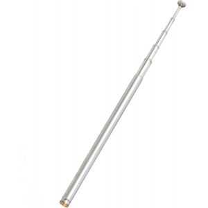FM Radio TV 6 Sections Télescopique Antenne 2mm Diamètre 480mm Long Femelle - Neuf