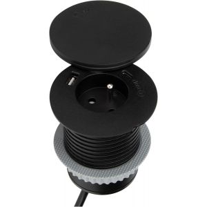 Prise Encastr&eacute;e Avec Ports Usb Et Chargeur Induction Qi - Neuf