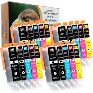 20x cartouches d'encre compatibles Pixma MG-5700 MG-5750 MG-5751 MG-5752 MG-5753 MG-6800 MG-6850 MG-6851 MG-6852 MG-6853 TS-5000 TS-5051 TS-5053 TS-5055 TS-6050 TS-6051 TS-6052 - Neuf
