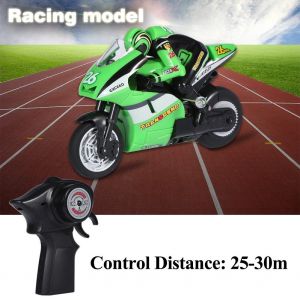 Moto telecommandee 2,4 GHz, modele reduit de jouet (vert) - Neuf