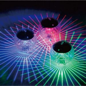 Lumière Solaire Flottante,Lumière De Piscine Solaire Boule Magique Changeant De Couleur,Lumière D'étang De Piscine Solaire - Neuf