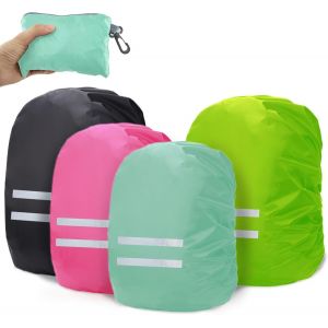 Jgd-Housse De Pluie Pour Sac &Agrave; Dos Avec Bandes R&eacute;fl&eacute;chissantes (25-50 L) - Imperm&eacute;able Et Anti-Salet&eacute; - Pour Le Chemin De L'&eacute;cole Et La Randonn&eacute;e De Nuit En Plein Air Sous La Pluie Et La Neige - Neuf