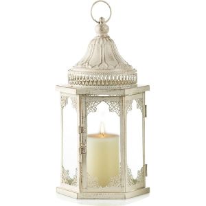 Grande lanterne d'extérieur, lanternes à bougie de jardin 14,6 po Ta - Neuf