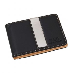 Ycm13a06 Lumi&egrave;re Orange Mens Synth&eacute;tique Porte-Monnaie En Cuir Avec Acier Inoxydable Argent Clip Id&eacute;e De Cadeau Pour Les Petit Ami Et P&egrave;re - Neuf