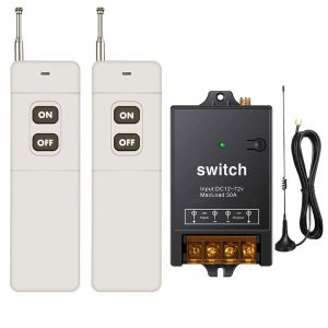 Interrupteur A Telecommande,Longue Distance De 1500 M,Interrupteur Rf Sans Fil Ac 220 V/230 V/240 V/40 A Relais Pour Équipement Électrique D'Éclairage De Pompe À Eau Haute Puissanc[MAT791066] - Neuf