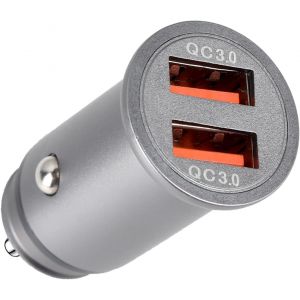 AYU-USB 12 Volts Double Port QC 3.0 et Prise Chargeur,Universel 12-24V Allume Cigare USB C,Double USB QC3.0 (36W) pour iPhone,Samsung,Huawei,iPad AirPods,Switch,Voiture,Bateau,Camion - Neuf