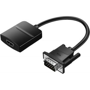 Convertisseurs vidéo VGA HDMI compacts Plug and Play alimentés par USB Prend en charge les signaux 1080p pour transférer un PC vers des téléviseurs Connexion.[W81] - Neuf