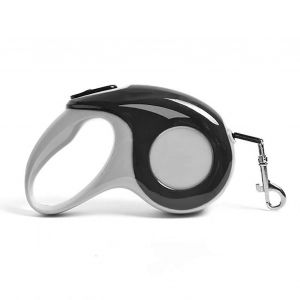 Laisse Pour Chien Rétractable En Nylon 3 Mètres Sans Enchevêtrement Un Bouton De Verrouillage Pour Chiot Marchant Noir - Neuf