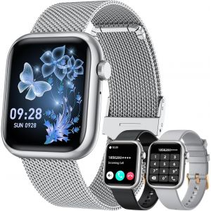 Montre Connectée Femme Sport Smartwatch: 1.83" Fitness Smart Watch Avec Appel Bluetooth 100+ Sport Mode Podometre Moniteur De Sante Tension Arterielle Montres Intelligente Pour Ios Et Andriod - Neuf