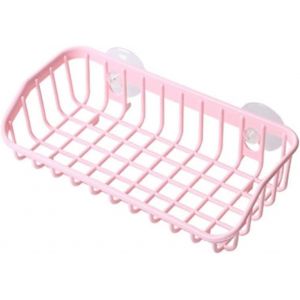 Support De Vidange Multifonction Rose &Agrave; Suspendre,&Eacute;tag&egrave;re De Rangement Pour &Eacute;vier &Agrave; Ventouse,Porte-Savon,&Eacute;ponge Pour Accessoires De Cuisine - Neuf