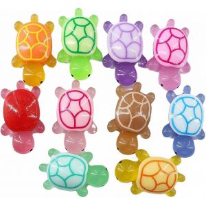 Mevronisshop-60 Figurines Miniatures En R&eacute;sine, Animaux En R&eacute;sine Pour D&eacute;coration Diy, F&ecirc;te D'anniversaire Et Jardin (Tortue) - Neuf